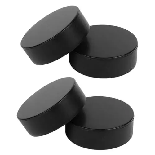 Produktbild: Yardwe 4 Stück Sportschaum-Hockey-Puck Hockey-Zubehör Pucks für Hockeyspiele Pucks trainieren Hockey-Pucks Eishockey-Puck Eishockey ausrüstung Eishockey-Übungspuck Outdoor-Sportartikel