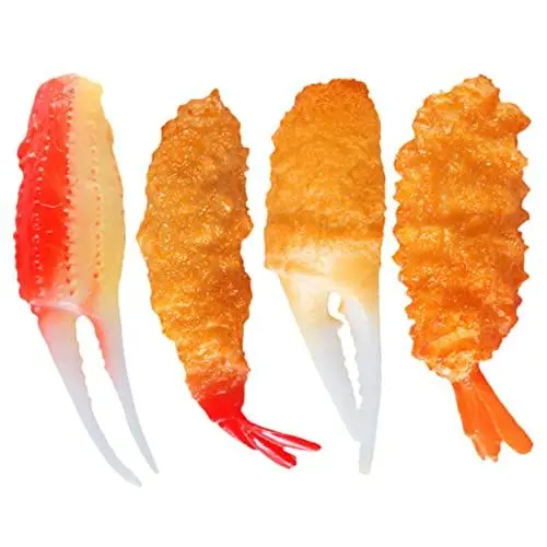 Produktbild: Yardwe 4 Stück Tempura Modell Spielzeug für Kinder Lebensechte Künstliche Lebensmittel Dekoration für Küche Spielküche und Fotografie