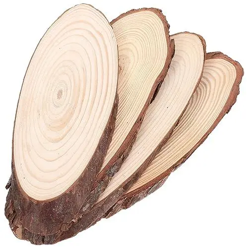 Produktbild: Yardwe 4 Stück Trittsteine ​​aus Für Den Außenbereich Gartenholzscheit Sprungbrett Trittsteine Für Den Pflastersteine Für Gartenwege Rasenfertiger Draussen Kind Holzstapel Hölzern
