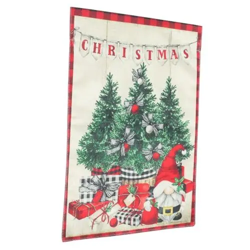 Produktbild: Yardwe 4 Stück Weihnachtsgarten-banner Karnevalsparty-dekoration Weihnachtsleinenfahnen Weihnachtsfensterbanner Weihnachtsfotohintergrund Wintergarten Weihnachten Bettwäsche Aus Baumwolle