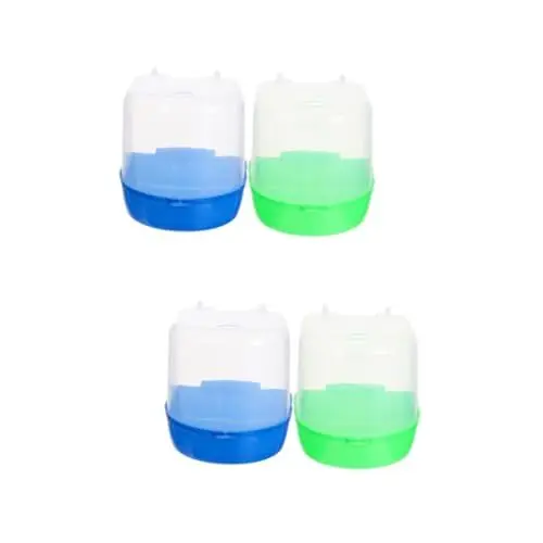 Produktbild: Yardwe 2sets -Schicht Vogel Bad Für Käfig Papagei Badewanne Hängen Box Schnelle Montage 2 Stücke * 2
