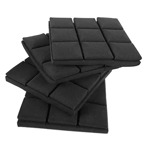 Produktbild: Yardwe 4stücke Akustikschaumstoffplatten Schallschutzschaum Schalldämpfungsschaum Für Studio Büro Heimkino Akustikwandplatten Schallabsorbierende Matte Schallschutzmaterial
