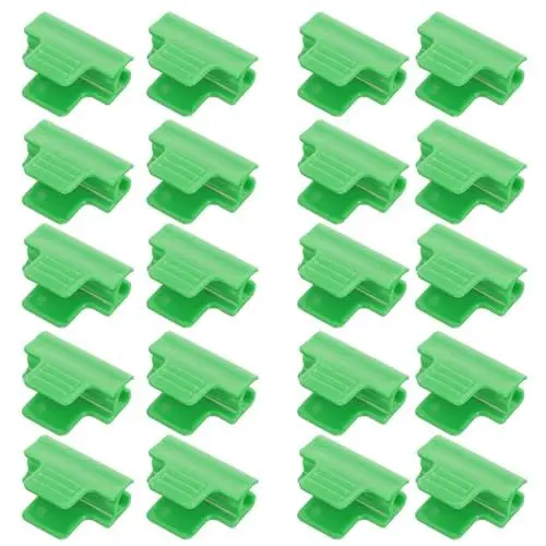 Produktbild: Yardwe 50 Stück Gewächshaus Clips Folie, 11mm Kunststoff Pflanzenclips, Gewächshaus-Klemmen, für Gewächshausfolie, Rohre, Sonnenschutz, Garten, Befestigung