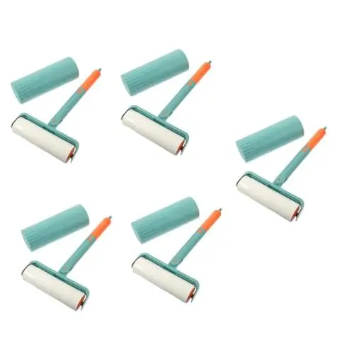 Produktbild: Yardwe 5St Aufkleber tragbare klebrige Flusen Tragbarer Tierhaarentferner Hundehaarentferner Rollen Fusselrolle für Tierhaare bequemer Fellroller sauber Haarentfernungsgerät Bürstenwalze