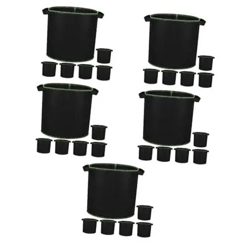 Produktbild: Yardwe 5 Sätze Pflanzkübel Gartenwerkzeuge Garten Wergzeug Pflanzenübertöpfe Nicht Traditionelle Pflanzgefäße Pflanzenbehälter Aus Filz Beutel Für Den Kartoffelanbau Vlies 6 Stück * 5