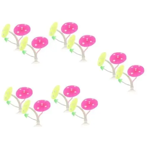 Produktbild: Yardwe 5 Sätze Ruhebett Für Aquarien Automatisch Panzer Futterspender Teich Tank Aquarium Zubehör Aquarium Dekoration Kunstpflanze Betta-fischhautpilz Silikon Pilz Kieselgel 2 Stück * 5