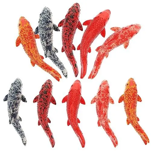 Produktbild: Yardwe 5 Stück Koi-Karpfen Schwimmende Fische In Box Realistische -Dekoration Goldfische Künstliche Fische Zierfische Ornamente Aquarium-Dekorationen Aquarium-Zubehör