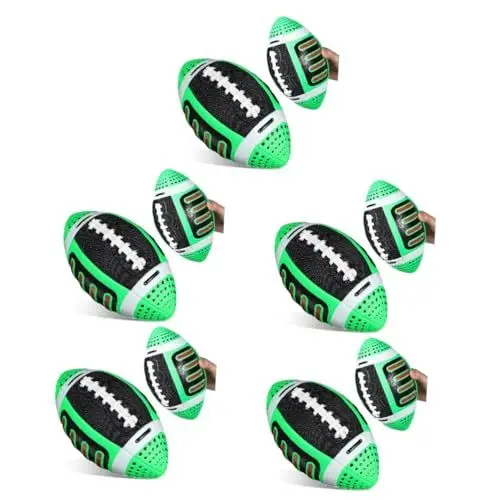 Produktbild: Yardwe 5st American Football (1 Grün) Fußball-zubehör Rugbyball Im Freien Rugby-Training Fußballausrüstung Kleiner Fußball Farbiges Rugby Tragbares Rugby Jugendfußballtraining Pu