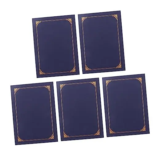 Produktbild: Yardwe 5st Inhaber Von Diplom-Inhaber Urkundenhalter Weiße Flagge Zertifikat Schutzhülle Inhaber Eines Abschlusszeugnisses Urkundenumschlag Diplom-Cover Ernennungsurkunde Grußkarte Papier