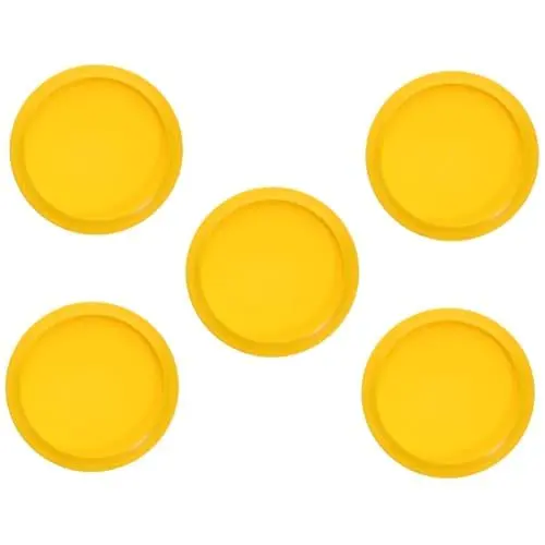 Produktbild: Yardwe 5st -trainingsgerät Wurfscheibe Fliegende Platten Pitching-Control-Tool Trainingshilfen Für Softball-Pitching Nickgeschwindigkeitstrainer Flyer Spielzeug TPE Yellow