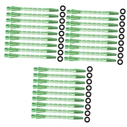Produktbild: Yardwe 60 STK Dartschäfte aus Aluminiumlegierung Zubehör Schäfte Dartzubehör mit weicher Spitze Dartschaft werfen werfen Dartscheiben zwirn rankstab Metall Wurfspielzeug Green