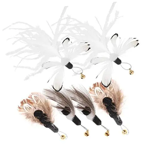 Produktbild: Yardwe 6St Ersatzkopf für Katzenangel interaktives katzenspielzeug Interactive cat Toy lustiger Katzen-Teaser Übungsspielzeug für Katzen Spielzeug für Haustiere Haustierzubehör hängend