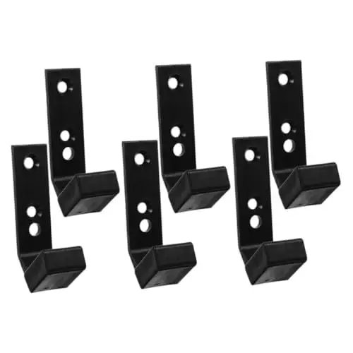 Produktbild: Yardwe 6St Hantelständer Wandmontierte Hantelhalterung Barbell-Halterung Stabile Hantelhalterung Fitness-Zubehör Langhantel Unterstützung Langhantel-Aufhänger Langhantelhalter STK
