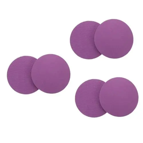 Produktbild: Yardwe 6 Paare Yoga-kniematte Yogamatte Rutschfest Yoga-übungsunterlage Yoga-knieschoner Sport-knieschützer Yoga-sitzunterlage Rutschfestes Yogakissen Kissen Für Yoga Yoga-pad Tpe Violet