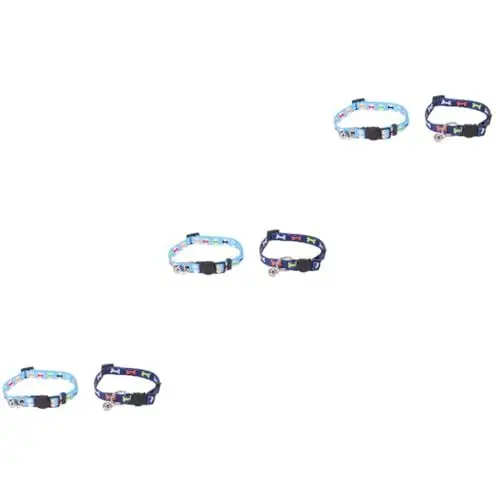 Produktbild: Yardwe 6 STK Haustierhalsband mit Sicherheitsknopf sicherheitsschloss pet Supplies Hundehalsband Welpenhalsbänder für kleine Welpen Sicherheitsknopfkragen für Haustiere Haustier Hund