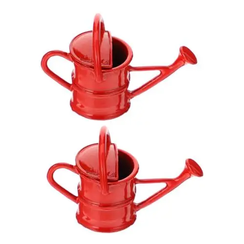 Produktbild: Yardwe 6 STK Simulation Gießkanne Kleine Kinder Gießkanne Outdoor-Sachen Für Kinder Garten Gießkannen Für Kinder Metallbewässerung Draussen Fünf Farben Rot Legierung