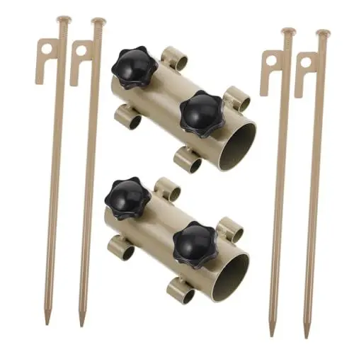 Produktbild: Yardwe 6 Stück Baldachinstangen Fixierer Campingzelt Camping Überdachungszelt Campingzubehör Zelt Für Camping Zeltheringe Zelte Schneepfahl Zeltpfähle Bodenblindpfähle