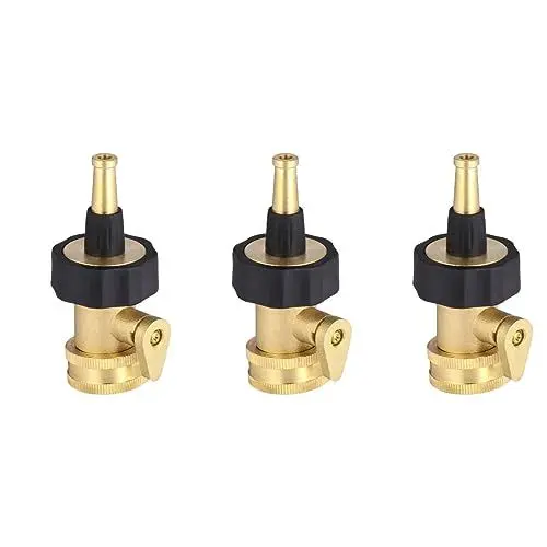 Produktbild: Yardwe 6 Stück Bewässerungssprinkler Kehrmaschine Sprinklerschlauch Garten Rotierender Rasen Bewässerungsschlauch Kopf Sprühdüsen-Set Abschaltverbinder Alle Bronze-Suite