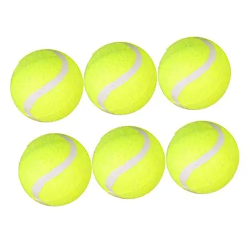 Produktbild: Yardwe 6st Zubehör Für Gelbes Tennis Tennisbälle Hunde Normale Tennisbälle Radiergummi Tennisbälle Extra Pflicht Sportzubehör Tennisbälle Spielen Kind Riese Spielzeug