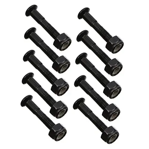 Produktbild: Yardwe 80 Sätze Skateboard-brückenbolzen Skateboard-Hardware Skateboard-mutterbolzen Skateboard Bolzen Befestigungsmaterial LKW-nüsse Rollerzubehör Komponente M5 Das Kreuz Eisen