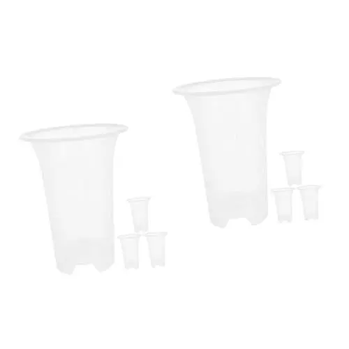 Produktbild: Yardwe 8 STK Blumentopf Blumentöpfe Orchideentopf hochbeet übertöpfe für orchideen Töpfe für Pflanzen Pflanzer Pflanzen verdicken Kindergarten Pflanztopf spezielles Becken schmücken pp