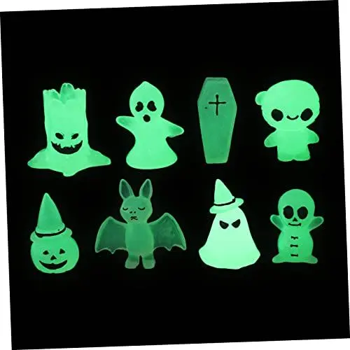 Produktbild: Yardwe Halloween-Geister Aus Kunstharz Leuchtende Geisterfiguren 8 Stück Dekorative Gartendekoration für Die Halloween-Party