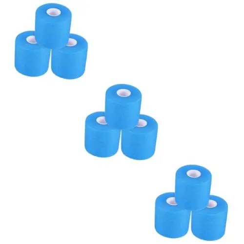 Produktbild: Yardwe 9 Rollen Elastische Bandagen Sport-vorband Trainingsband Für Athleten Sportband Fußballband Tragbares Athletentape Schneidbares Sporttape Draussen Schwamm Schutzgürtel