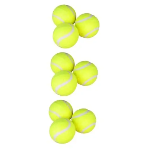 Produktbild: Yardwe 9 STK Tennisbälle extra Pflicht Normale Tennisbälle normales Tennis Tennisbälle für Anfänger lockeres Tennis tenissbäle Tennis Balls Tennis-Zubehör Tennisbälle für Maschine