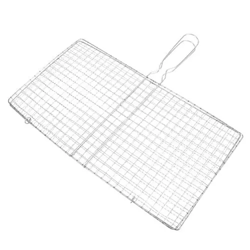Produktbild: Yardwe BBQ- -Grillkorb Für Außengrill Gemüse-Grillkorb Mit Für Garnelen Gemüse Grill-Kochzubehör 22 X 40 cm