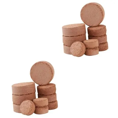 Produktbild: Yardwe Blumenerde 120 Stk Kindergartenblock Anlage Pflanzen Nährboden Komprimierter Block Sich Ausdehnender Boden Torfpellets Kokos Kokosblock Grasblume Organisch Kokosnussschale