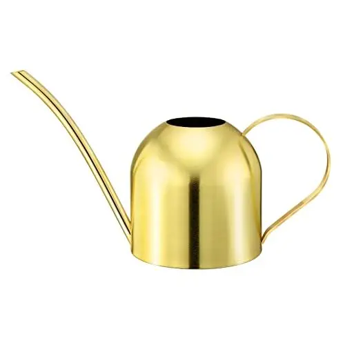 Produktbild: Yardwe Edelstahl Gießkanne 1000ml Giesskanne Blumengießkanne Topf Garten Pflanzen Lange Tüllen Gießkanne Gartengeräte für Familie Büro Topfpflanzen Bonsai Bewässerung