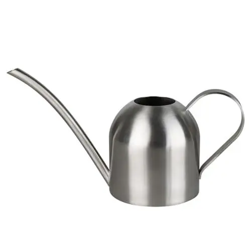 Produktbild: Yardwe Edelstahl Gießkanne für Pflanzen Indoor House Langen Auslauf Garten Gießkanne für zimmerpflanzen 500ML (Silber)
