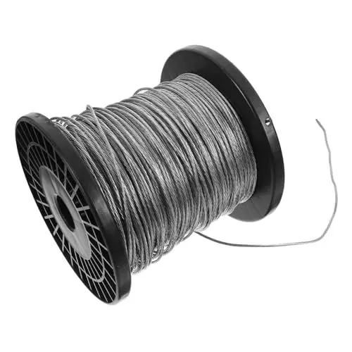 Produktbild: Yardwe Elektronische Zaunlinie Tierlaufstalldrähte Elektrodraht Aluminiumzaun Gartendraht Spalier Elektrozaundraht Für Gartenzaun Kabelbinder Aluminium Magnesium Legierung