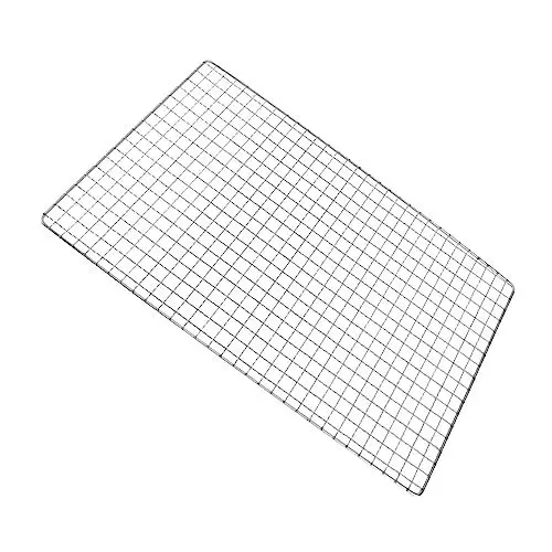 Produktbild: Yardwe Fischgrillauflage Backblech Für Die Küche Mesh-grillmatte Drahtgeflecht Zum Grillen Kühlender Grillständer Holzkohlengrill Grillgitter Netz Backrost Aus Edelstahl Metall Antihaft