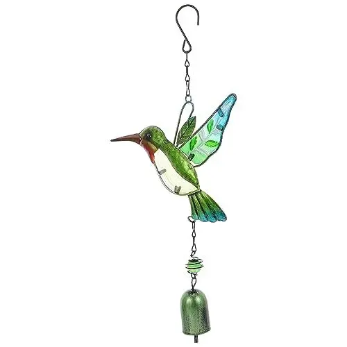 Produktbild: Yardwe 2 Stücke Charming Glas Windspiel Vielseitig Garten Decor Festliche Outdoor Hängen Kunst