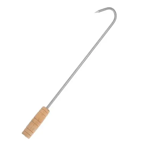 Produktbild: Yardwe Grillhaken fleischhaken grillutensilien outdoor kochen picknick Grillwerkzeug grillzubehör Fleischzieher Fleisch haken Fleischzerkleinerer für Fleisch BBQ-Fleischwender Holz