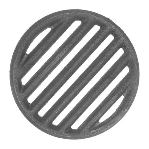 Produktbild: Yardwe Gusseisenrost Rostfeuer Grillteile Grillzubehör Grillrost Campingkochutensilien Feuerrost Outdoor-grillgitter Grillnetz Rostzubehör Drahtgeflecht Rost Für Grill Rost Schwer Black