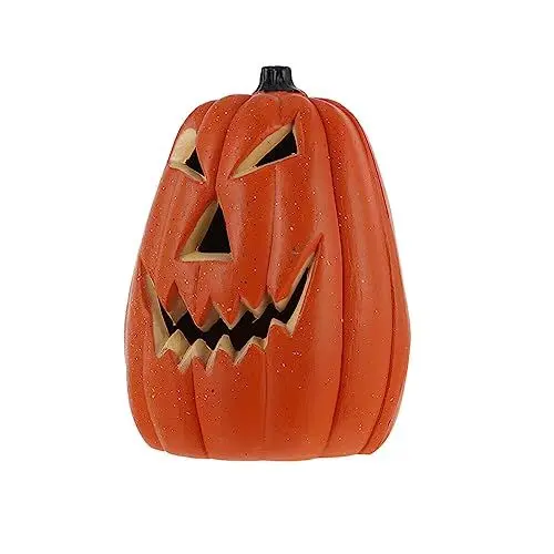 Produktbild: Yardwe Halloween-Party-Kürbis-Lampe Jack-O-Laterne Figur Kunststoff-Kürbis-Statue Herbst-Tischdekoration Dekorative Halloween-Party-Leuchte Led-Requisiten Mit Leuchtendem Licht