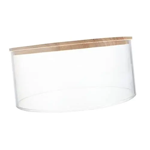 Produktbild: Yardwe Hamsterbad Kleintier Badehaus Haushalt Chinchilla Badewanne Hamstersand Behälter Für Badezimmerartikel Badesand Haushalt Sandbad Igel-sandzimmer Kleintierbedarf Transparent Hölzern