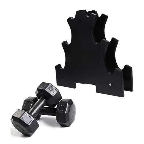 Produktbild: Yardwe Hantelhalterung Für Heim Fitnessstudio Praktischer Hantel Displayständer Hantel Aufbewahrungsständer Kurzhantel Rack Schwarz Fitnessgeräte Zubehör