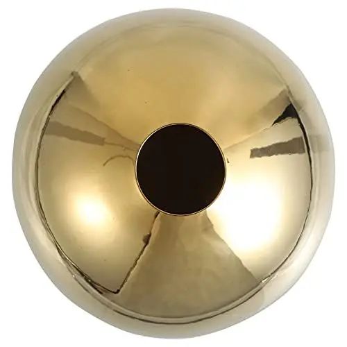 Produktbild: Yardwe Hochzeitsdeko Zimmerpflanzen Vase Goldvase Goldblumenvase Kugelförmige Keramikvase Desktop Wohnzimmervase Dekovase Schwarz Schwarz Kunstpflanze Vase Schwarz Dekoschale