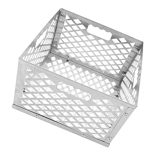 Produktbild: Yardwe Holzkohlekorb für Bbq Barbecue Grill Offset Smoker Holzkohle Vorratsbehälter Edelstahl Verwendung Im Außenbereich