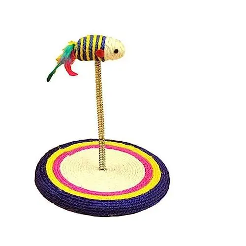 Produktbild: Yardwe Kratzbaum Für Kätzchen Mit Sisal Und Spielzeugmaus Lustiges Spielzeug Und Kratzbrett Für Hauskatzen Zufällige Farbe