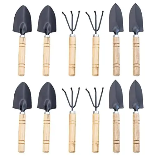 Produktbild: Yardwe Klappspaten 12 Mini-Gartengeräte Gartenhandschaufel Transplantationsschaufel Grubber Handrechen für Gartenbedarf Zimmerpflanzen Set Zimmerpflanzen Set Zimmerpflanzen Set