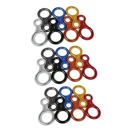 Produktbild: Yardwe Kletterkarabiner 3 Stk Abseilausrüstung Schnalle zum Bergsteigen Kletter-Abseilring Abseilen Unterlänge Ringseil