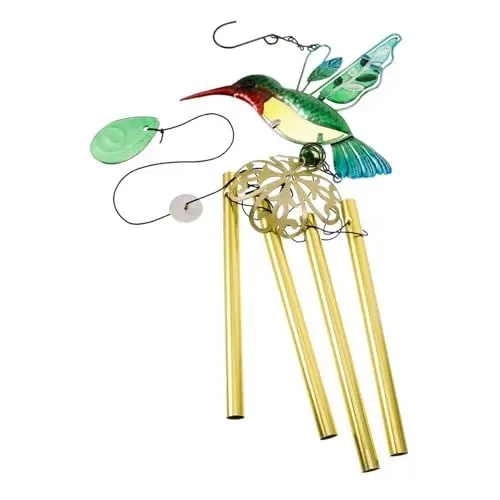 Produktbild: Yardwe -Windspiel- Handgefertigtes Windspiel mit Lebendiger Glasglocke Als