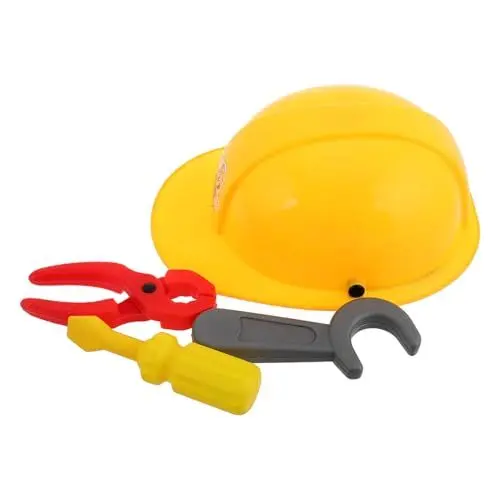 Produktbild: Yardwe Konstruktionsspielset Für Kinder Werkzeugset Mit Bauhelm Spielzeug Für Jungen Und Mädchen Realistisches Werkzeugset Technikspielzeug Zum Rollenspiel