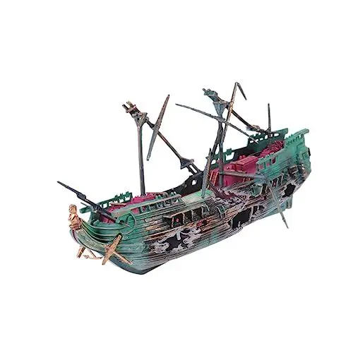 Produktbild: Yardwe Künstliche Aquariendekorationen Easy putz Unterwasser Dekoration Aquarium Schiffbruch Hausdekorationen für zu Hause Pflanzendekor Ornament Aquarienverzierung Schiffswrack schmücken