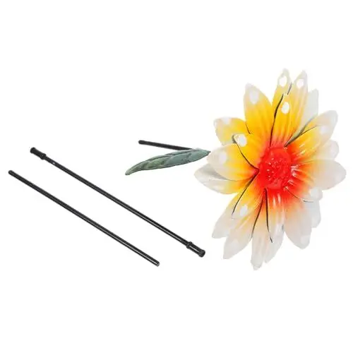Produktbild: Yardwe Künstliche Sonnenblumen Aus Eisen Weiß Für Den Garten Dekorativ Für Den Außenbereich Zum Aufhängen Blumenkunst