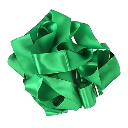 Produktbild: Yardwe Kunstgymnastikband Zauberstab Gymnastikband für Kinder Gymnastikband grün Gymnastikband für Zirkus Streamer-Zauberstäbe Gymnastik wirbelndes Band Fitness-Tanzband Fitnessband Green